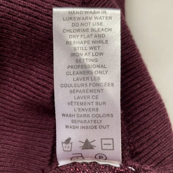 Reitman’s Metallic Striped Short Sleeve Sweater Size Small - Picture 7 of 7